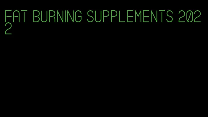 fat burning supplements 2022