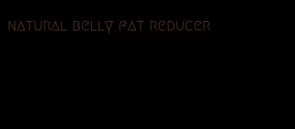 natural belly fat reducer