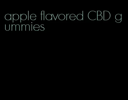 apple flavored CBD gummies