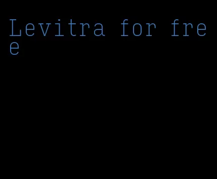Levitra for free
