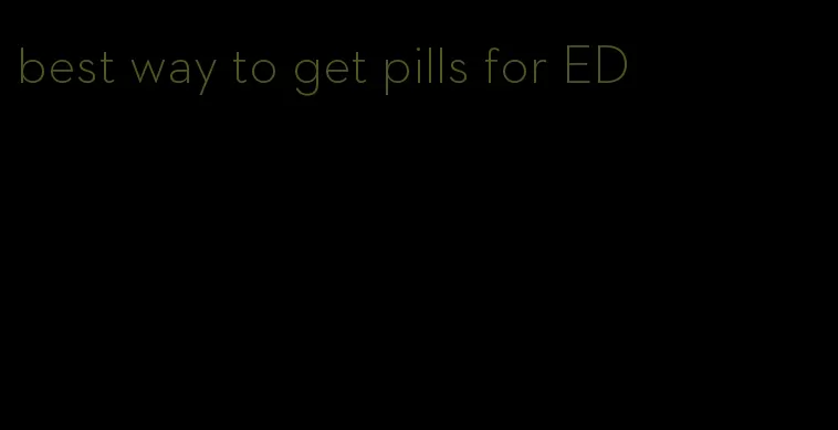 best way to get pills for ED