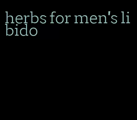 herbs for men's libido