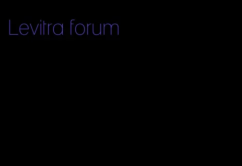 Levitra forum