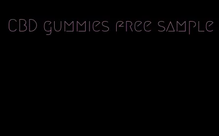 CBD gummies free sample