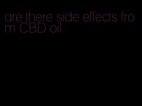 are there side effects from CBD oil