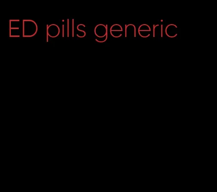 ED pills generic