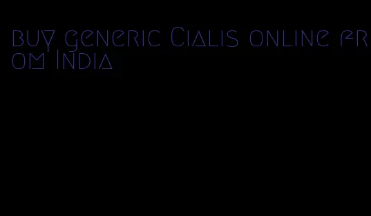buy generic Cialis online from India