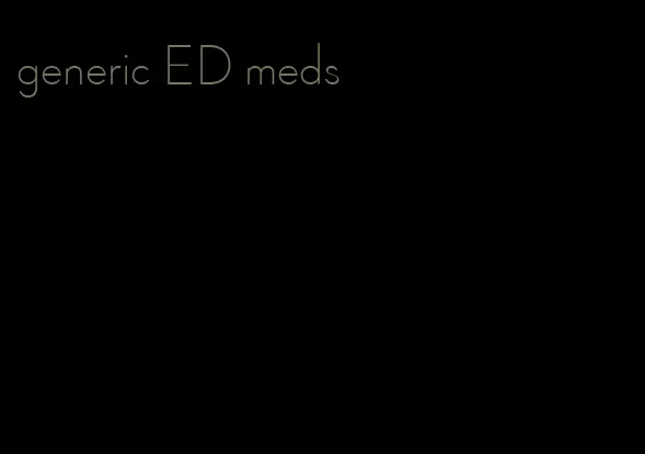 generic ED meds