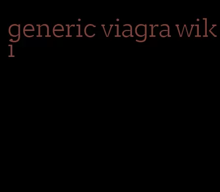 generic viagra wiki