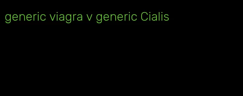 generic viagra v generic Cialis