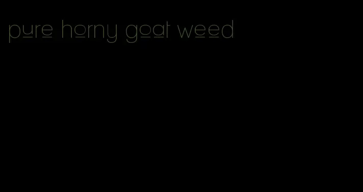 pure horny goat weed