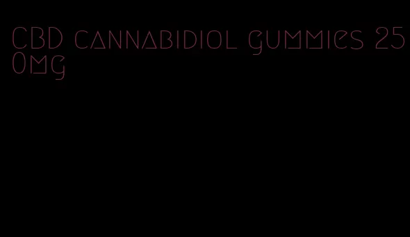 CBD cannabidiol gummies 250mg