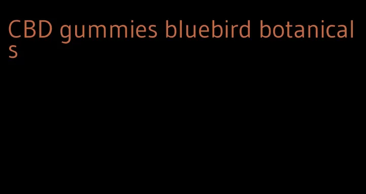 CBD gummies bluebird botanicals
