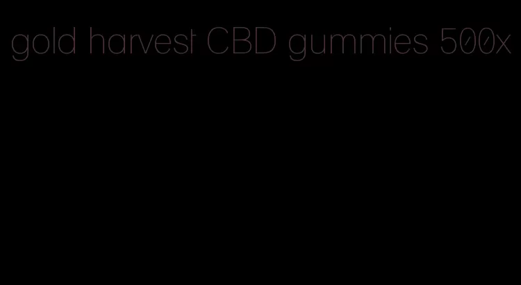 gold harvest CBD gummies 500x