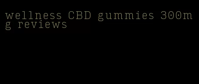 wellness CBD gummies 300mg reviews