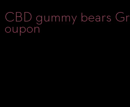 CBD gummy bears Groupon