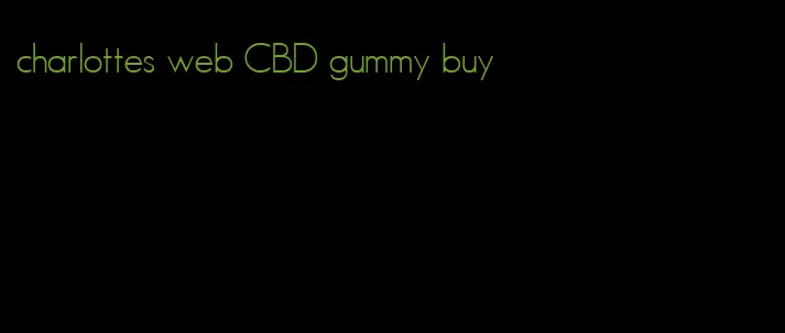 charlottes web CBD gummy buy