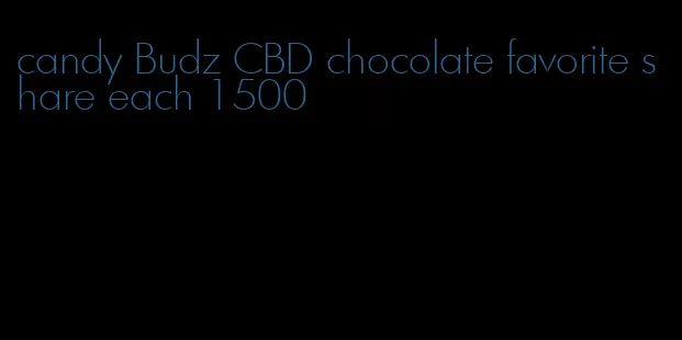 candy Budz CBD chocolate favorite share each 1500