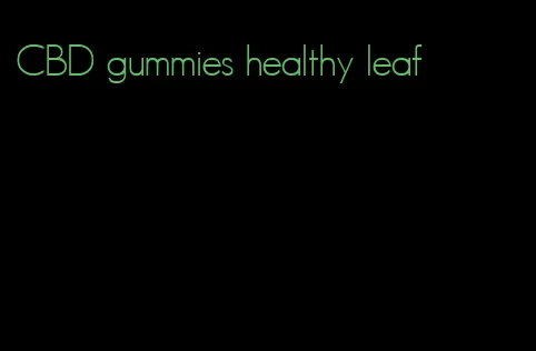CBD gummies healthy leaf