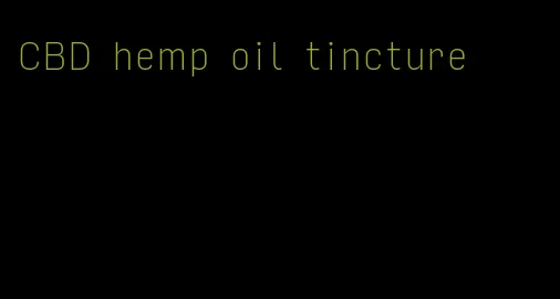 CBD hemp oil tincture