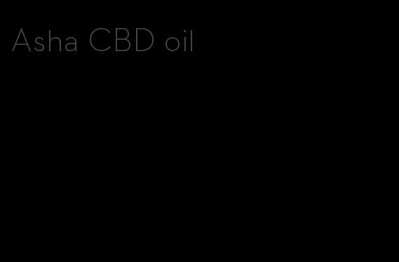 Asha CBD oil
