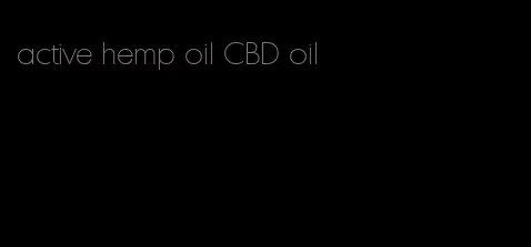 active hemp oil CBD oil