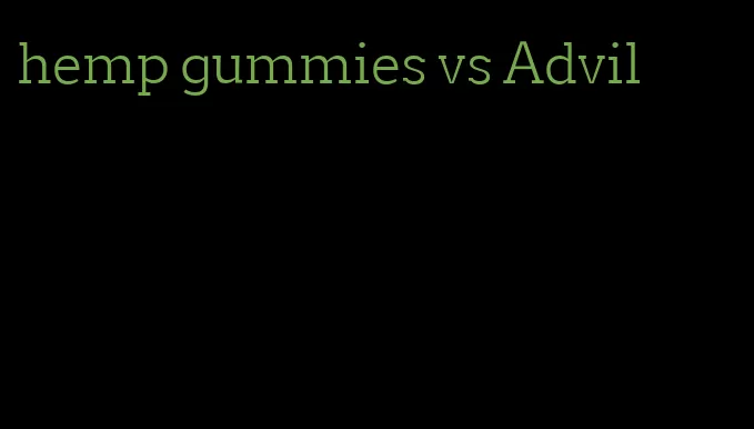 hemp gummies vs Advil
