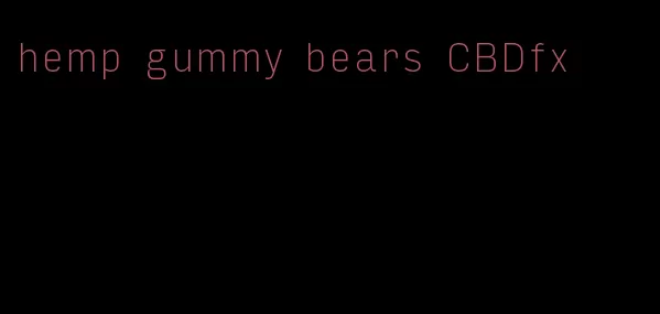 hemp gummy bears CBDfx