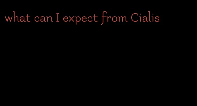what can I expect from Cialis