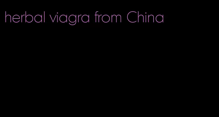 herbal viagra from China