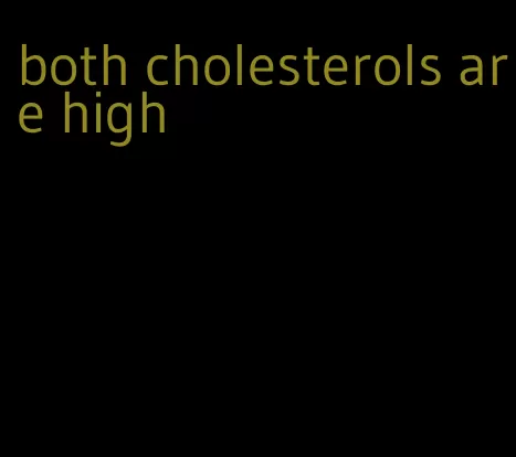 both cholesterols are high