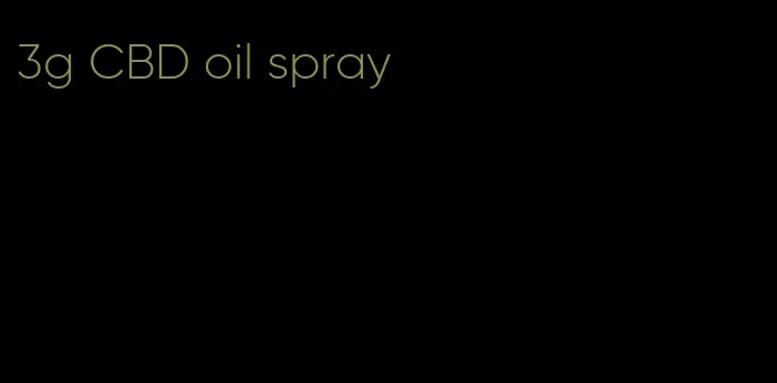 3g CBD oil spray