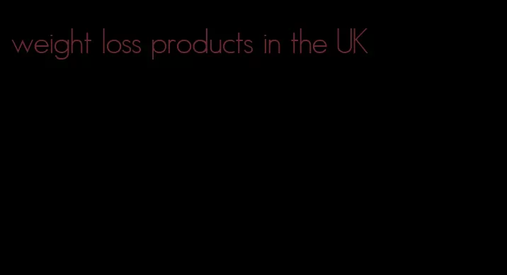 weight loss products in the UK