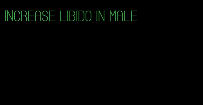 increase libido in male