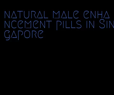 natural male enhancement pills in Singapore