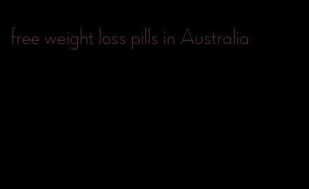 free weight loss pills in Australia