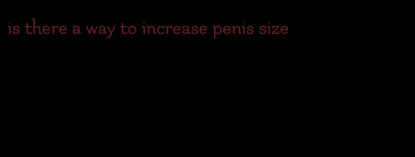 is there a way to increase penis size