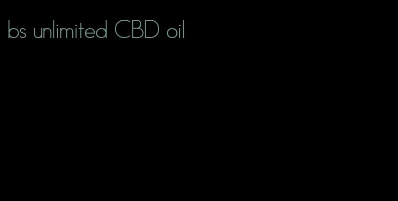bs unlimited CBD oil