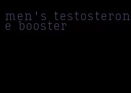 men's testosterone booster