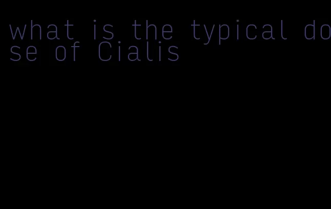 what is the typical dose of Cialis