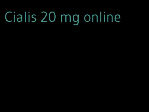 Cialis 20 mg online
