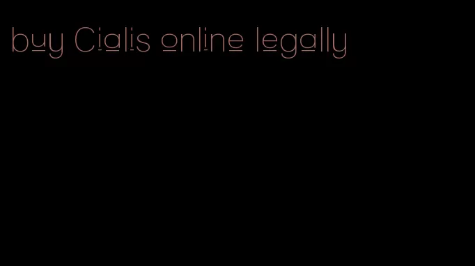 buy Cialis online legally