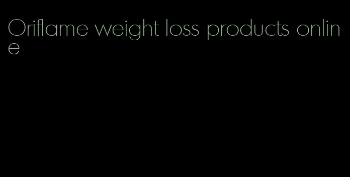 Oriflame weight loss products online