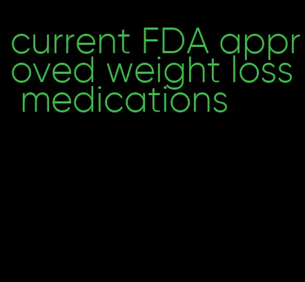 current FDA approved weight loss medications
