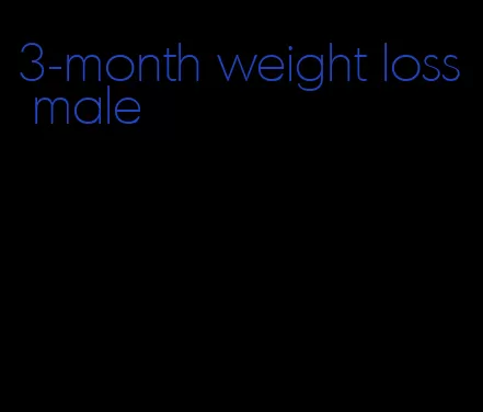 3-month weight loss male