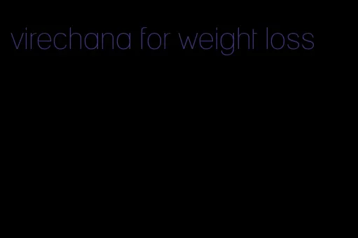 virechana for weight loss
