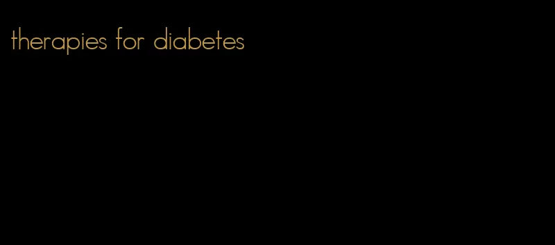 therapies for diabetes