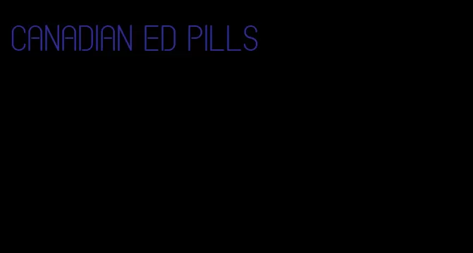 Canadian ED pills