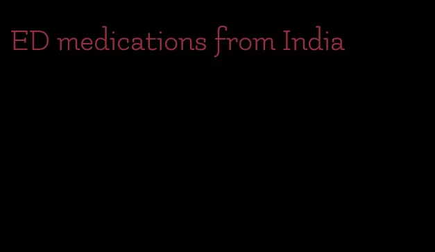 ED medications from India