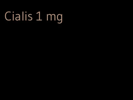 Cialis 1 mg